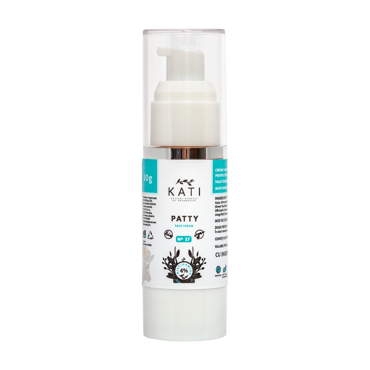 Serum exfoliant cu 5% AHA, 3% BHA și 5% niacinamidă Purity No. 36 .2, 13 ml – Kati Naturals