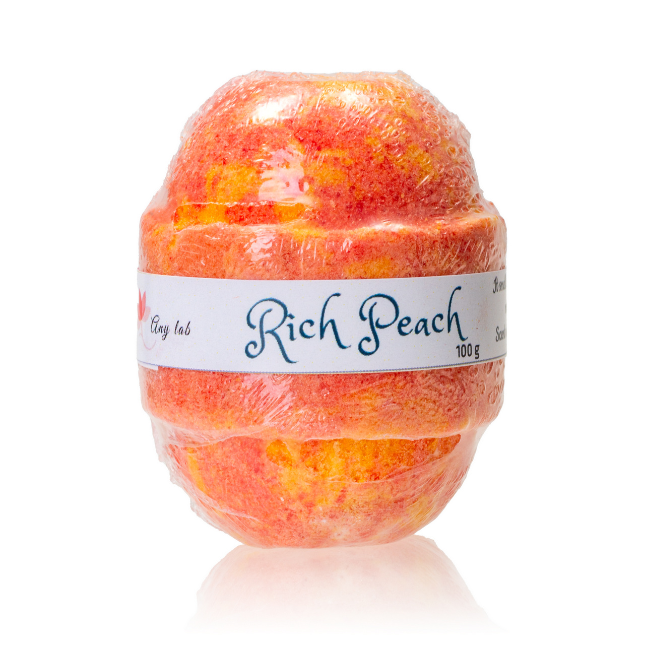 Rich Peach fürdőbomba, 100 g
