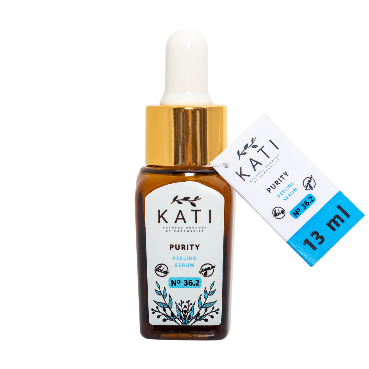 Hámlasztó szérum 5% AHA-val, 3% BHA-val és 5% niacinamiddal Purity No. 36 .2, 13 ml – Kati Naturals