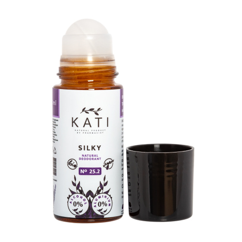 Deodorant natural roll-on cu lavandă Silky No. 25. 2, 50 ml – Kati Naturals