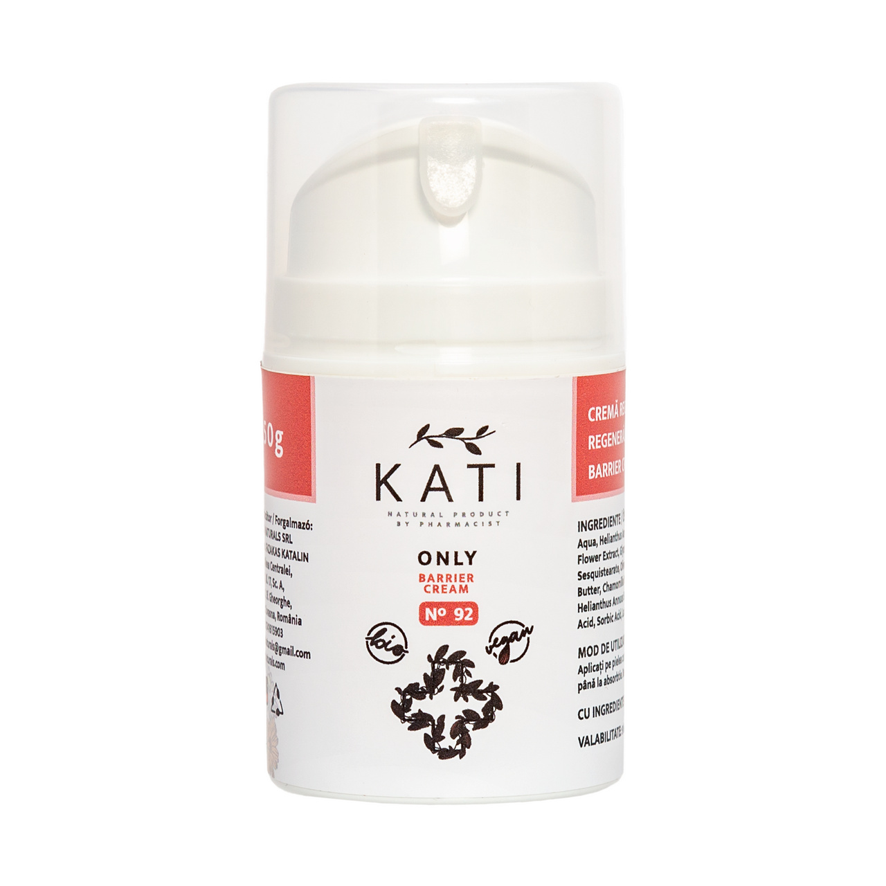 Cremă regenerantă pentru bariera pielii Only No. 92, 50 g – Kati Naturals